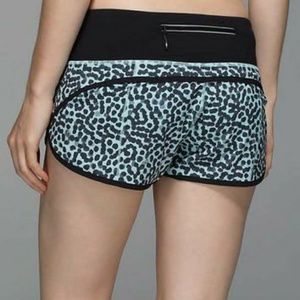 Lululemon speed shorts leopard print